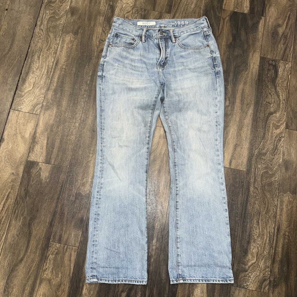 GAP 1969 Boot Cut Straight Fit Light Wash Denim‎ Jeans Men's Size 29x30